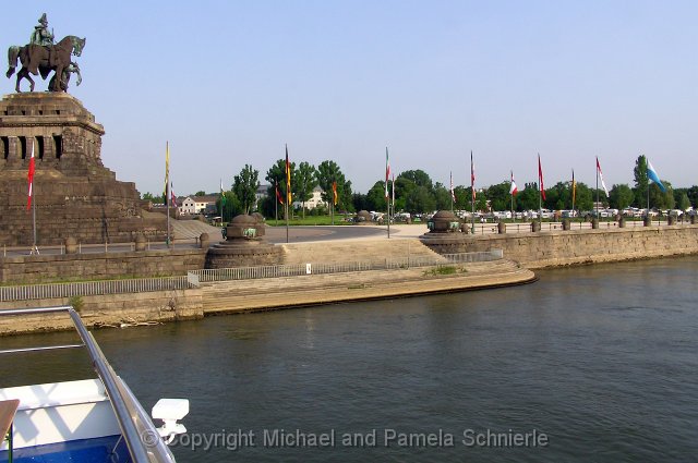 germancorner.jpg - "Deutsche Eck" (the German Corner) at Koblenz, where the Rhine and Moselle Rivers meet